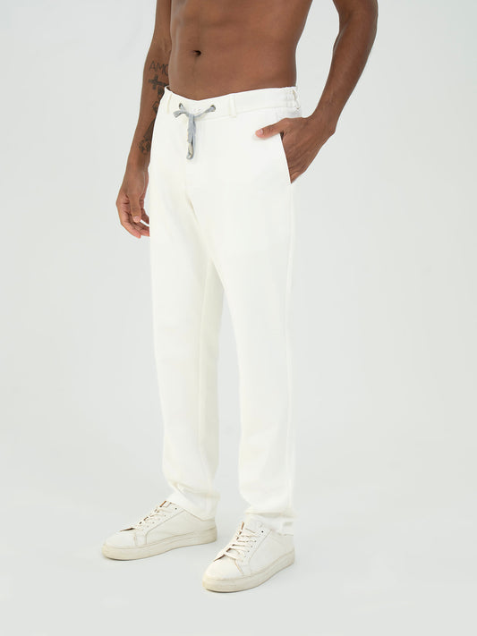 Cotton Trousers – White