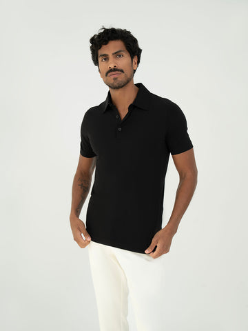 Basic Polo T shirt – Black