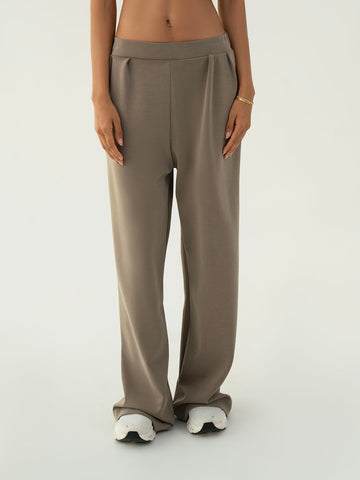 Oversized Cotton Trouser – Mink