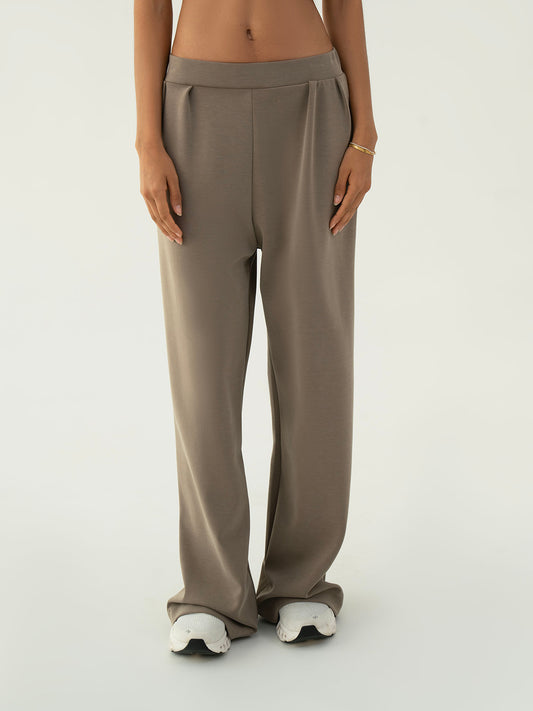 Oversized Cotton Trouser – Mink