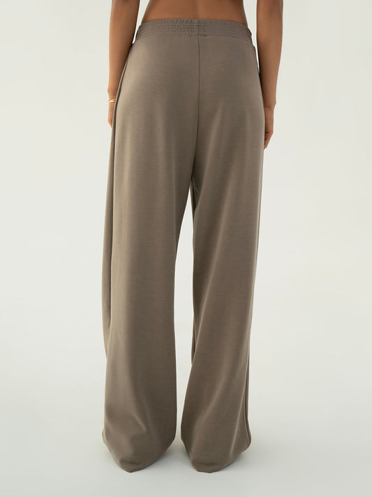 Oversized Cotton Trouser – Mink