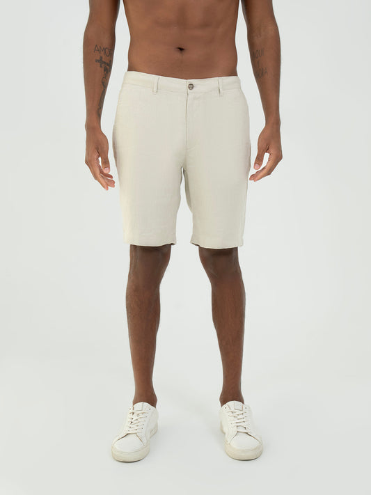Linen Shorts – Beige