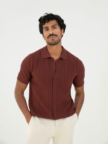 Triko Shirt - Burgundy