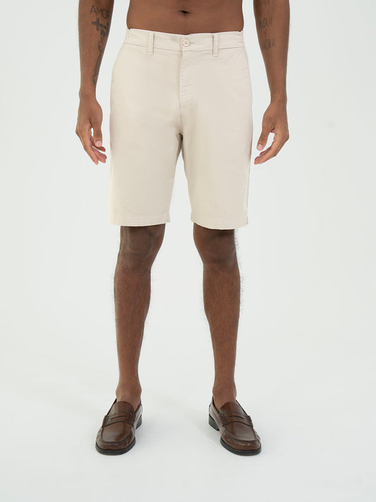 Cotton Shorts – Light Beige