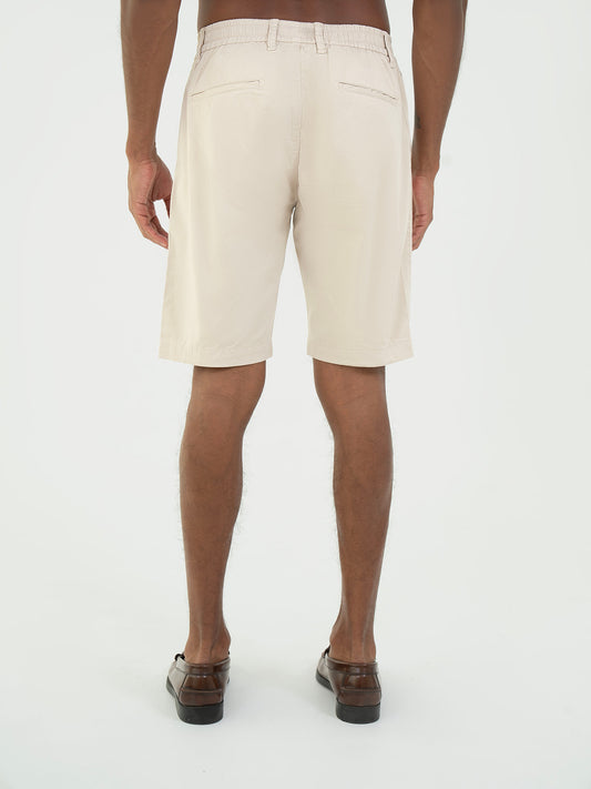 Cotton Shorts – Light Beige