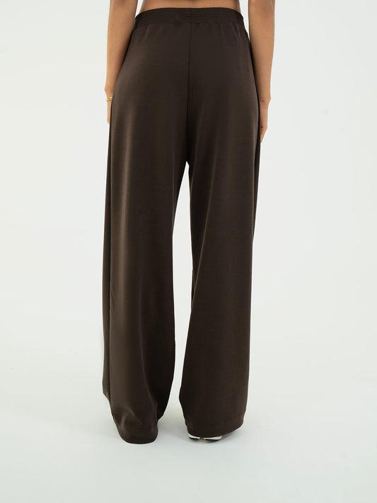 Oversized Cotton Trouser – Brown