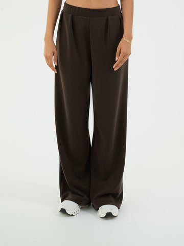 Oversized Cotton Trouser – Brown