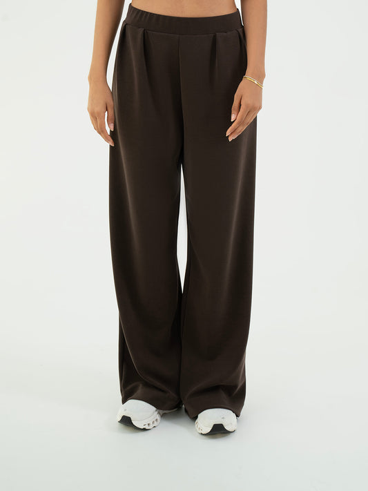 Oversized Cotton Trouser – Brown