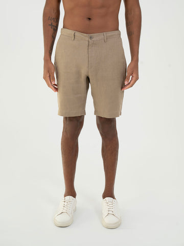Linen Shorts – Brown