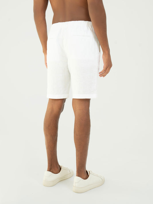 Linen Shorts – White