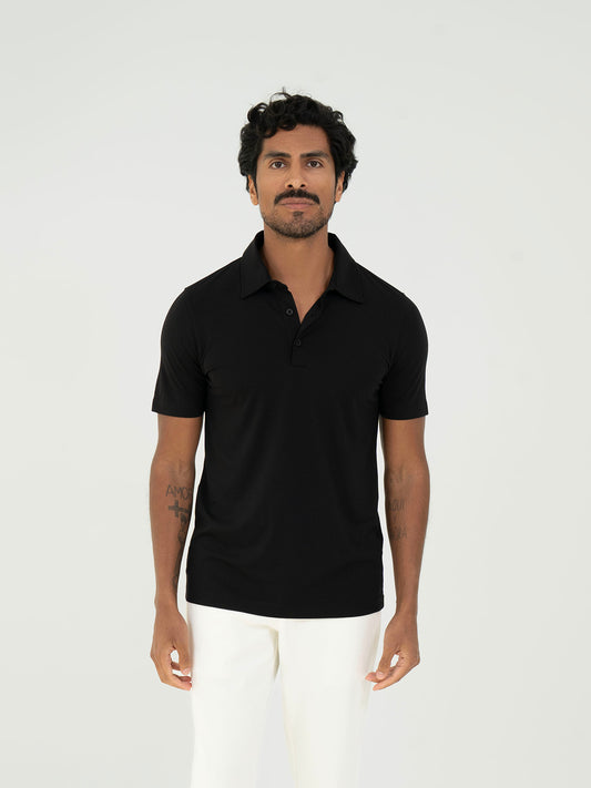 Basic Polo T shirt – Black