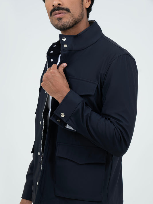 Waterproof Safari Jacket – Navy