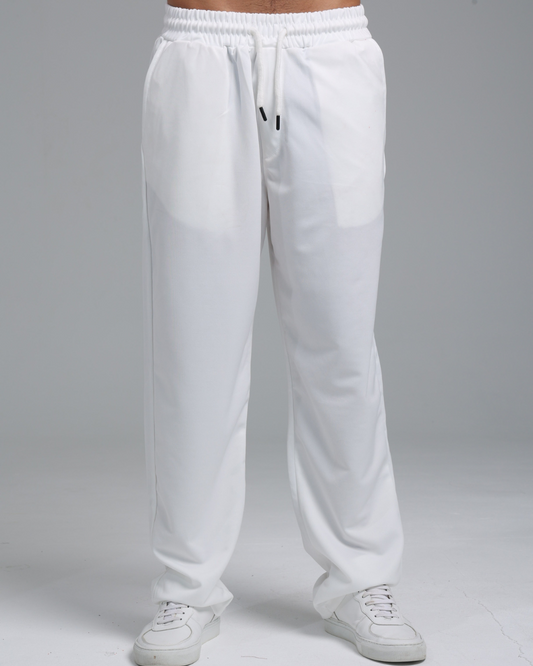 Oversize Cotton Pants - White