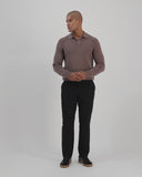 Long Sleeve Knit Polo